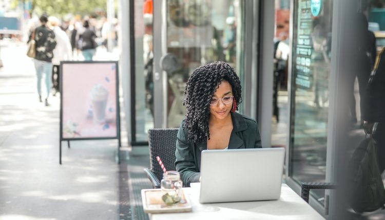 Business Professional Using a Laptop